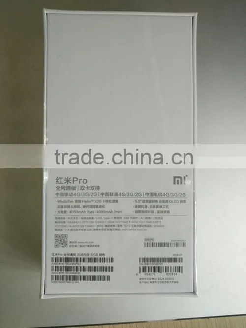 Original Xiaomi Redmi Pro Mobile Phone redmi pro MTK Helio X20 Deca Core 5.5-inch OLED 1920x1080 Screen 13MP+5MP 4050mAh