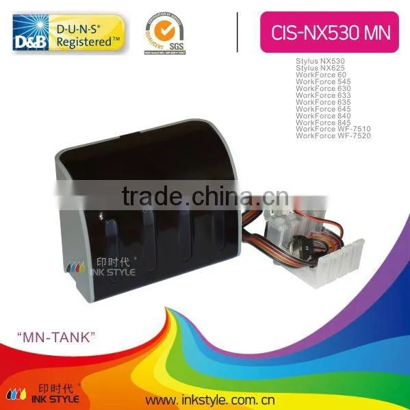 Cis for Stylus NX530 NX625,WorkForce 60 545 630 633 635 645 840 845 WF-7510 WF-7520