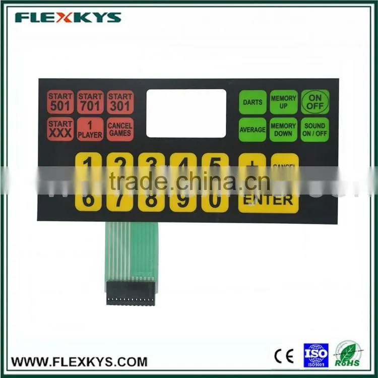 Table Tennis Serve Poly Dome Membrane Circuit Keypad