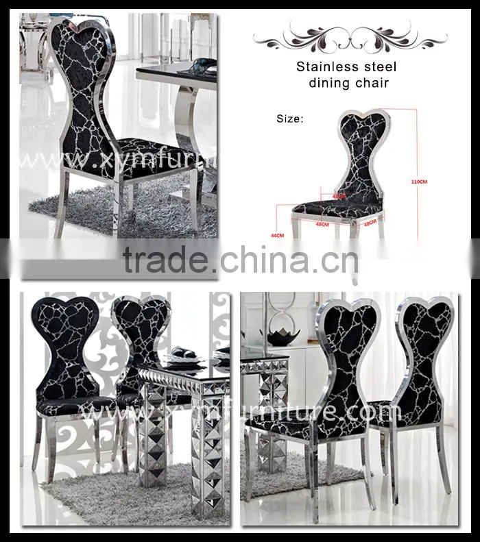 high grade stainless steel dining chairs made in Foshan