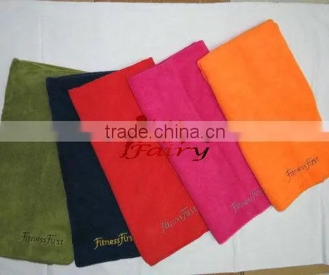 microfiber zipper pocket sport towel