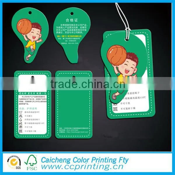 Jeans paper hant tag laundry tag paper
