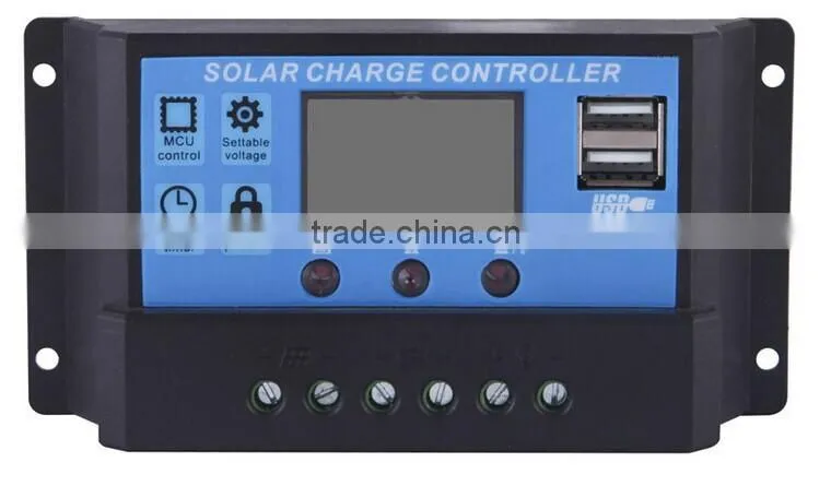 12v 24v auto PWM solar controller small charge controller 30A