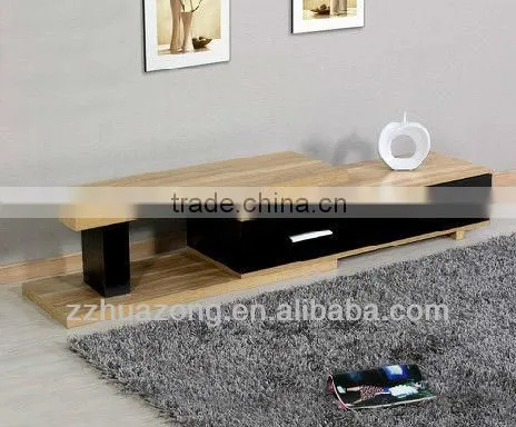 Modern Black High Gloss MDF TV Stand
