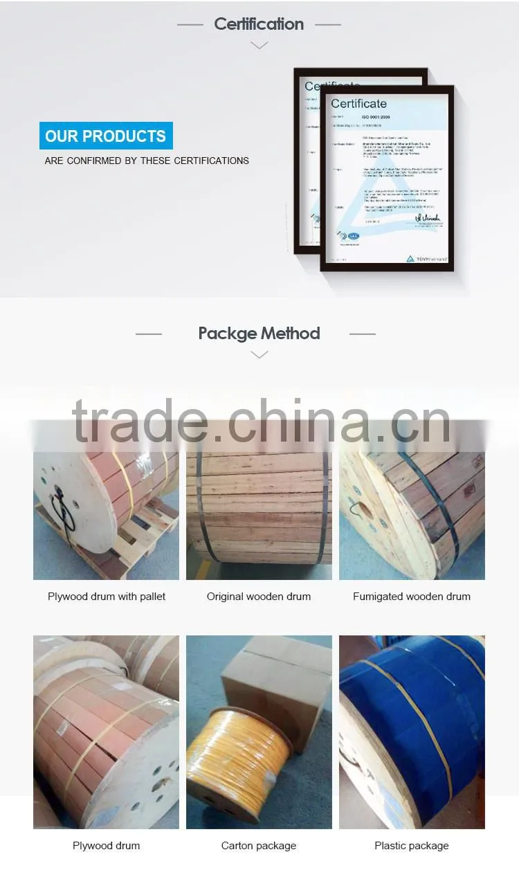 single mode 4 core oval type Outdoor FTTH Drop cable for Bahrain cabling operator