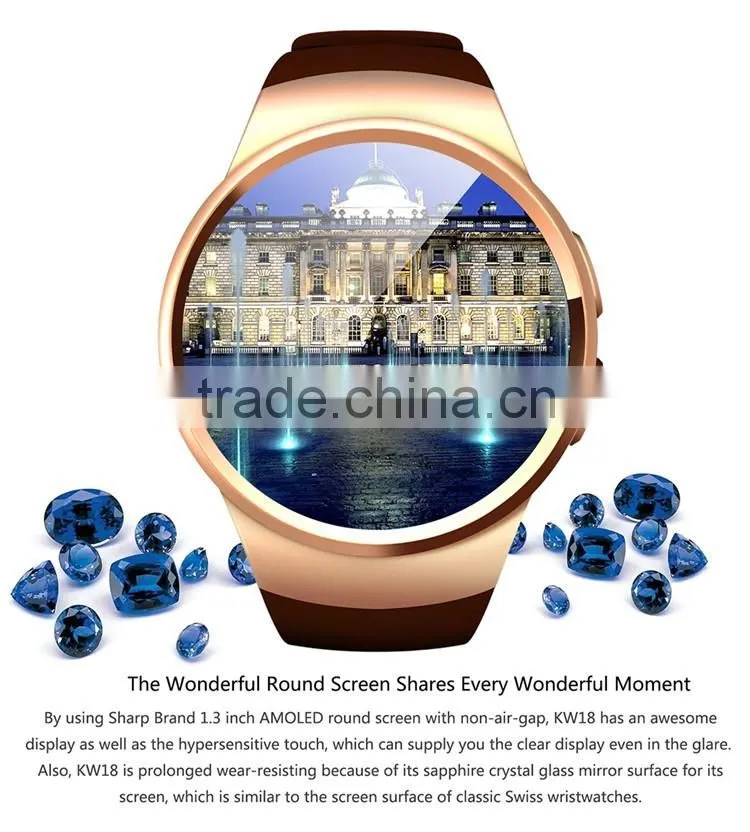 Wholesale MTK2502C CPU smart watch with sim card smart watch