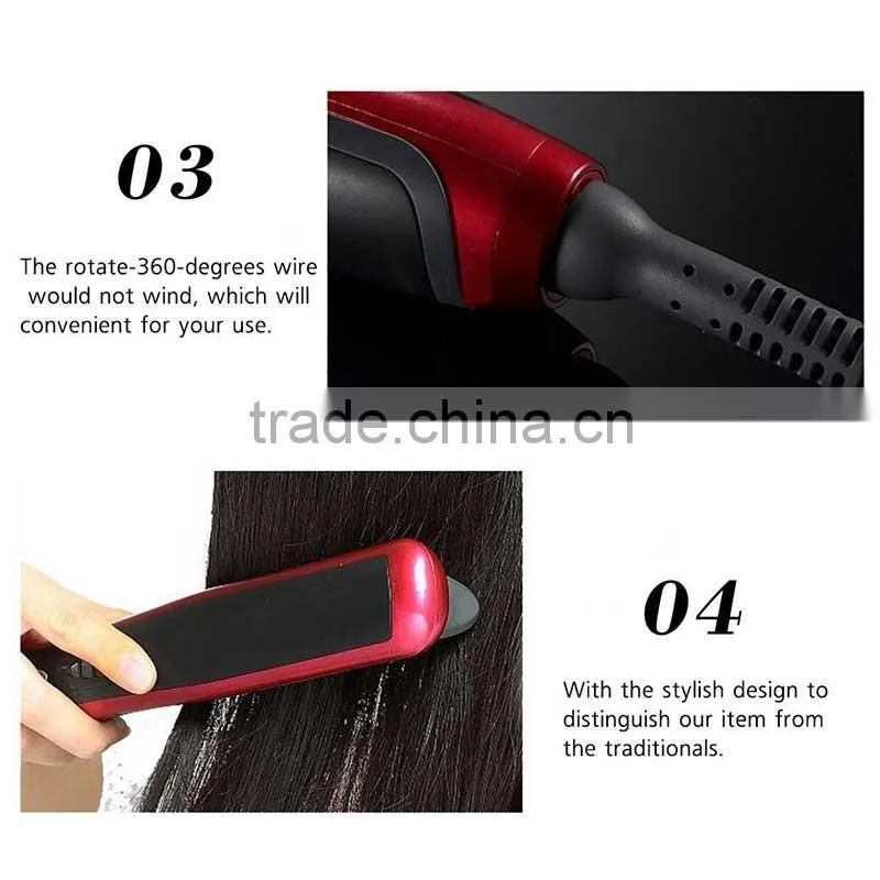 Negative Iron Electric 3 In 1 Mutil Function Hair Straightener And Curler