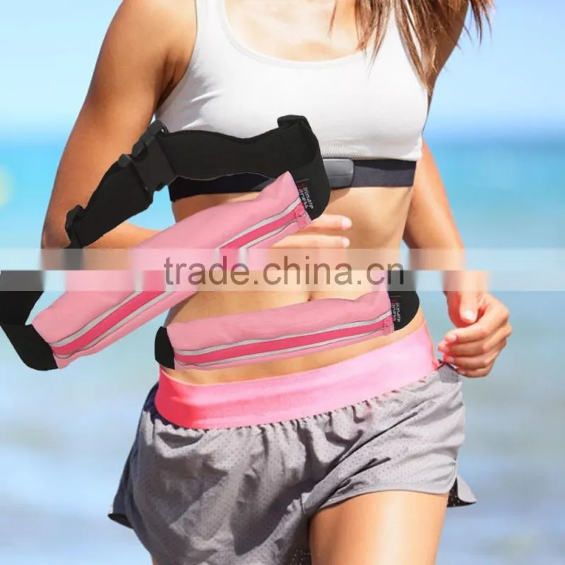 Sports Running Waist Pack Runner Belt waist bag with two pockets
