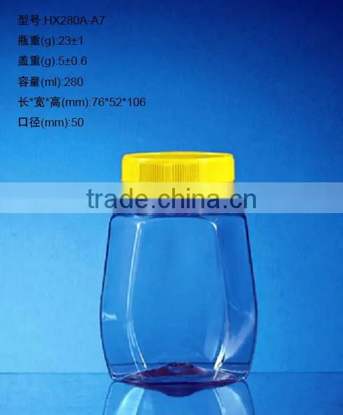 Customized Shape and Size FDA Food Safety Bee Honey Bottle