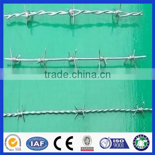 SGS certificate galvanized and pvc coated Barbed wire