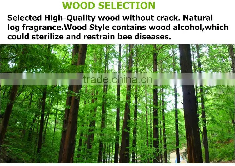 2016 hot sale natural material fir wood beehives