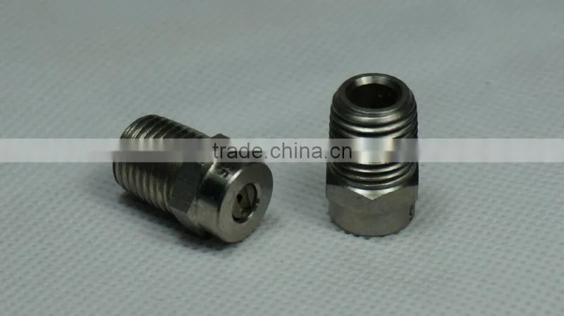 "1/4"sewer nozzle internal flow diverter
