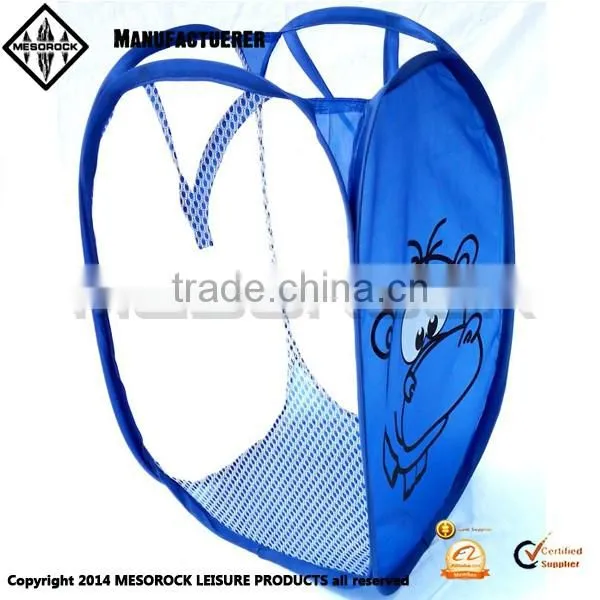 High quality fashion design wholesale colorful custom cartoon mesh storage basket organizer