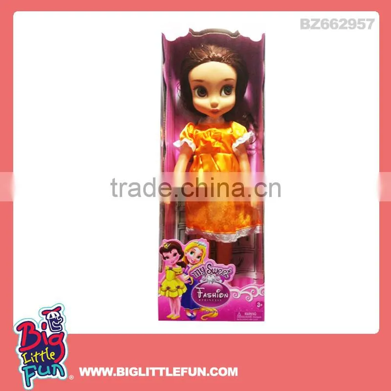 16 inch kids cartoon character princess doll toy