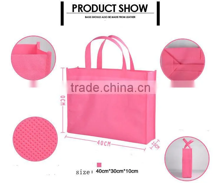 Alibaba China Customized Colorful Polypropylene Non-woven Shopping Bag