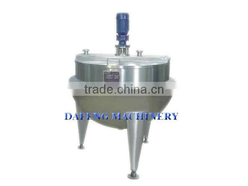 Vertical steam heated jacket kettle cooker