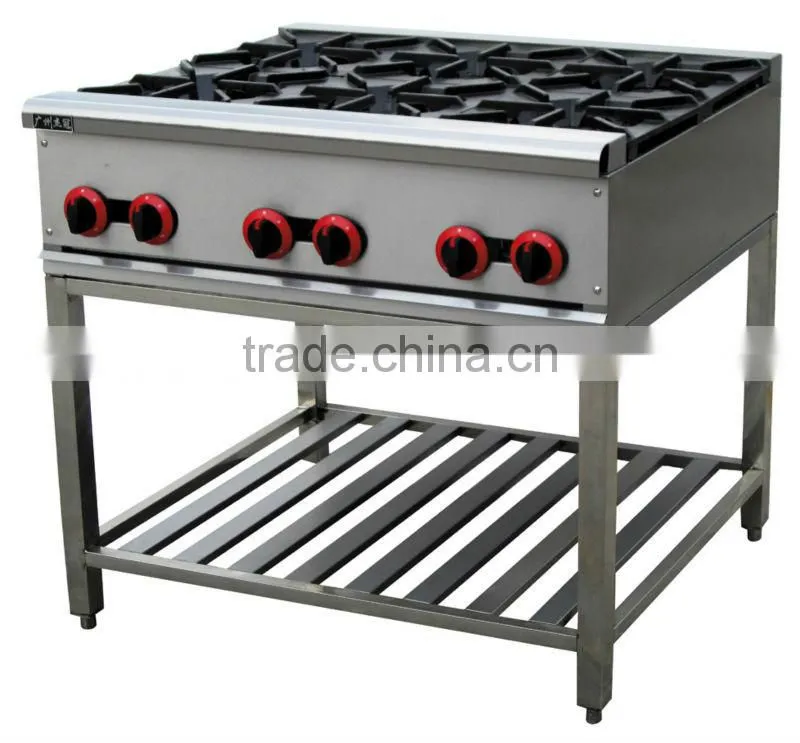 Gas cooking range with 4 Burner GH-4(0086-13580546328)