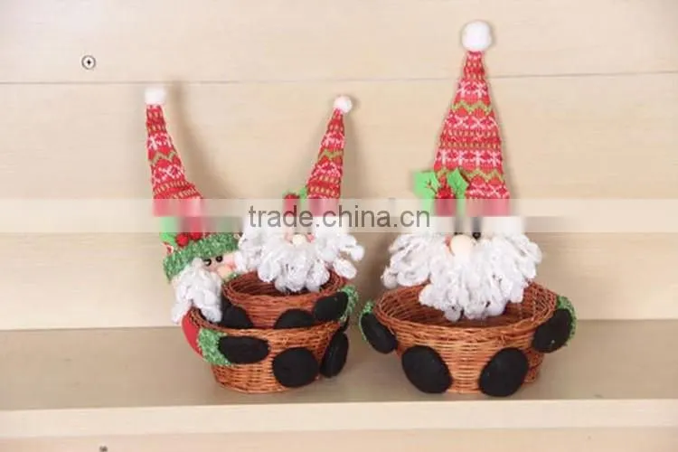 Cheap new wicker craft gift christmas decorations basket made in china