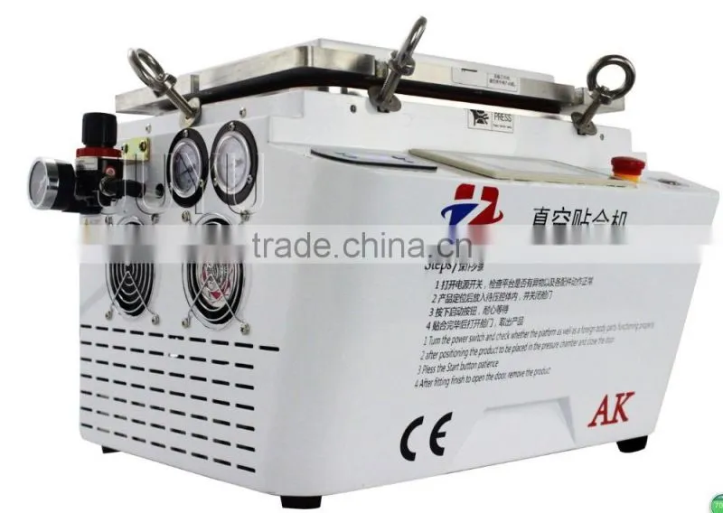 Professional 2 in 1 lcd repair machine vacuum glass laminator with air bubble film foam removing machine oca laminating 12 inch