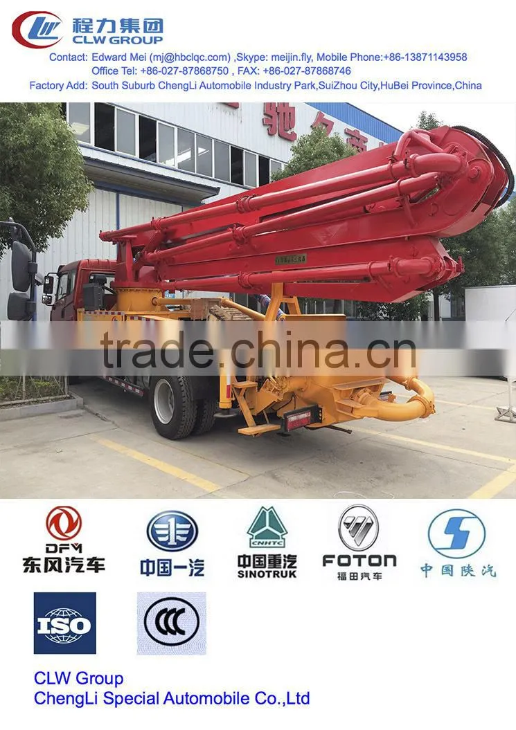 28 m truck mounted concrete pump