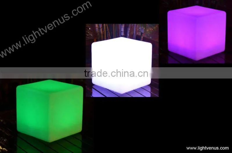RGB led cube seat/led cube chair cube furniture for indoor and outdoor use