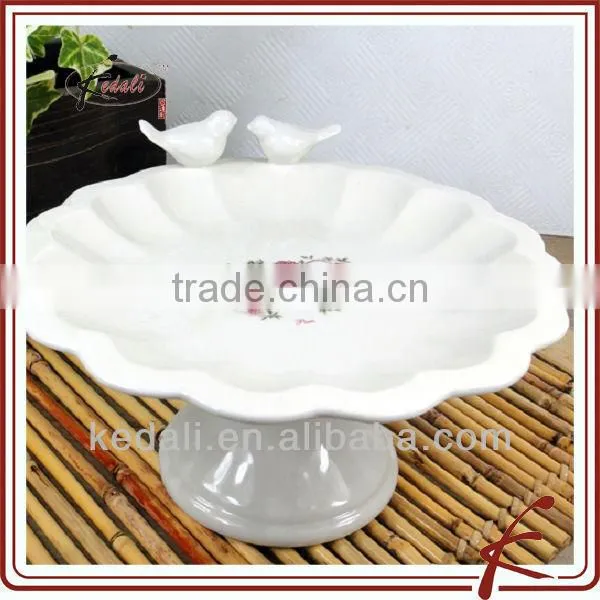 China Facroty Porcelain Ceramic Serving Dish with Bamboo