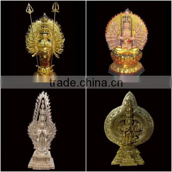 Gold-filled Brass Laughing Buddha Statue