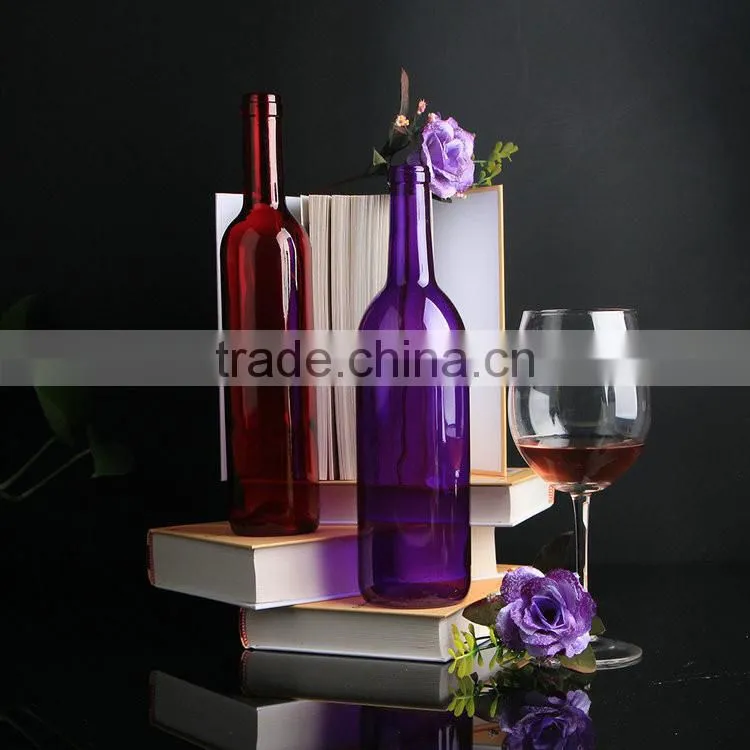 Factory supply Best price 750ml Factory direct purple wine bottles