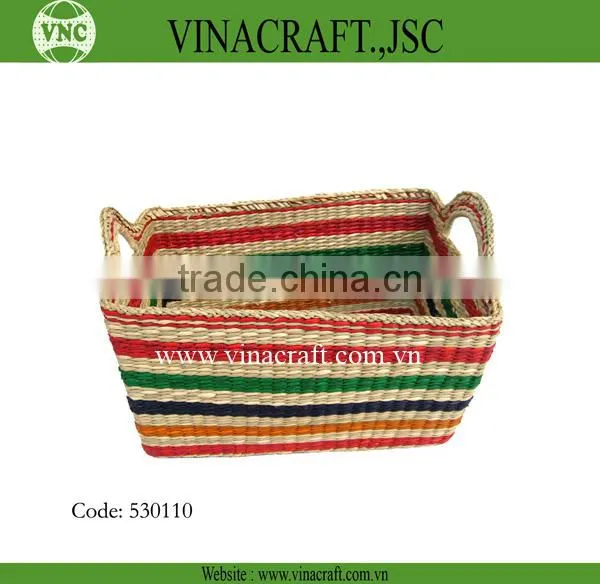 New design bamboo laundry basket with handle for hot sale