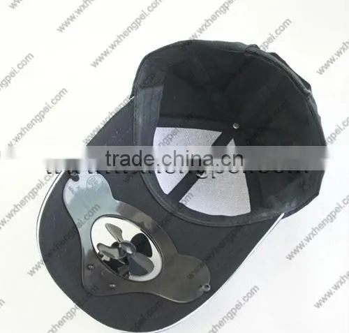 solar LED outdoor cap with fan