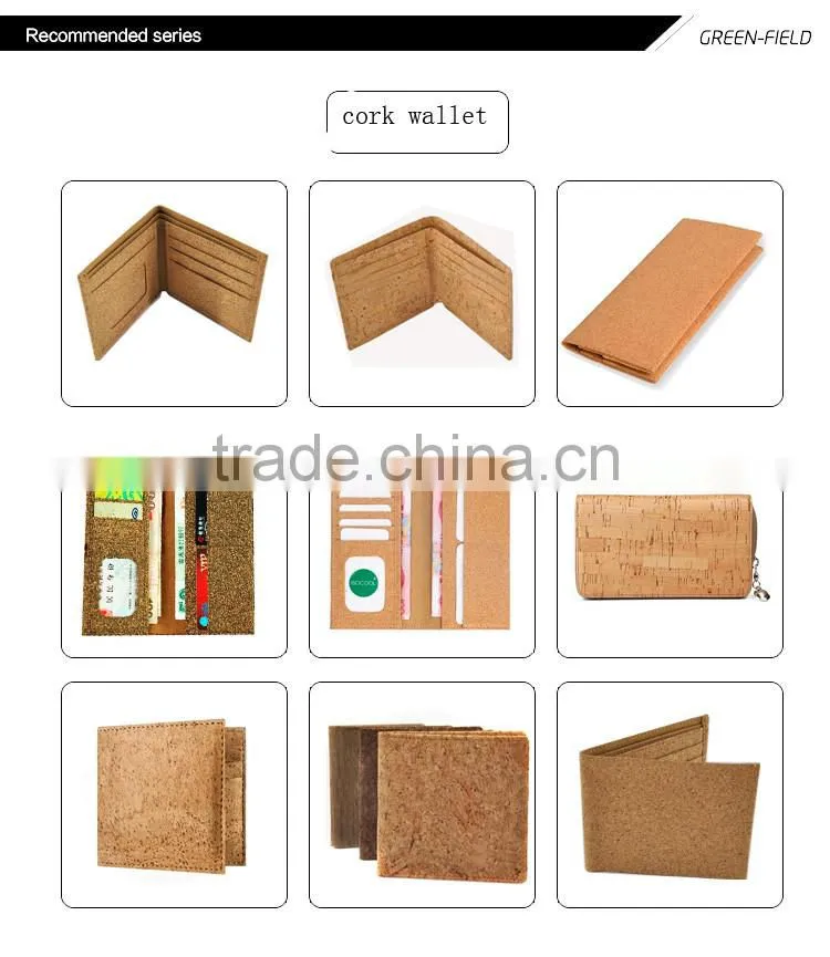 China online shopping cheap latest designer man cork bag cork wallet