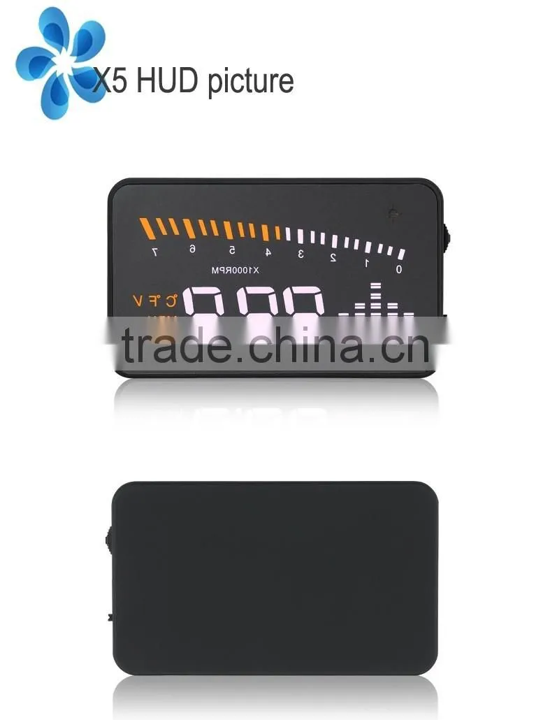 X5 hud 3" Screen Hud Head Up Car HUD Display black