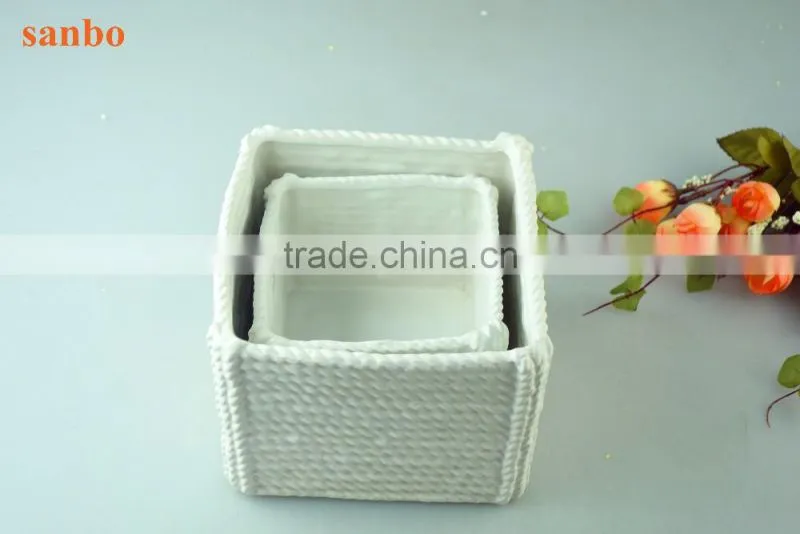 new unique design hollowed out White ceramic decorating vase for home