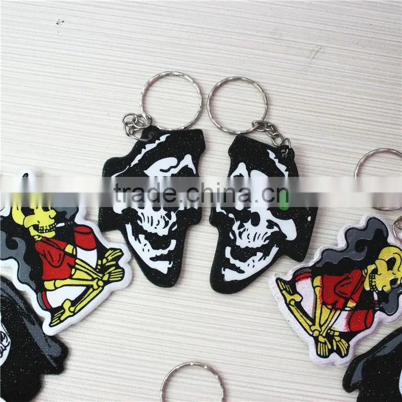Custom Palm Shaped PVC With Sponge Keychain
