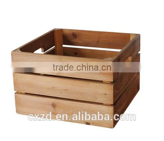 2016 wholesale customized popular wooden crate
