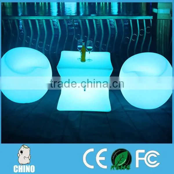 Glowing garden bar led chair with RGB color changing