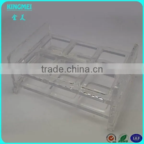 wholesale customized clear acrylic gift box for wine glasses cup display stand cheap