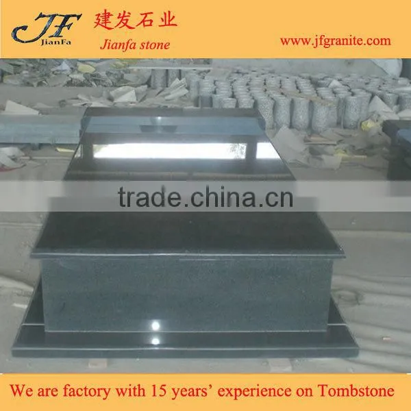Cheap China 654 Dark Black Granite Headstones
