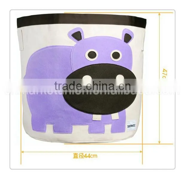 hot sale fabric storage basket with lovely animual printing ,you can put toys ,dirty clothes and so on as sundiries storage bag