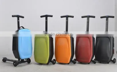 Business trolley scooter suitcase with aluminium frame