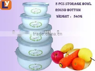 enamel storage bowl