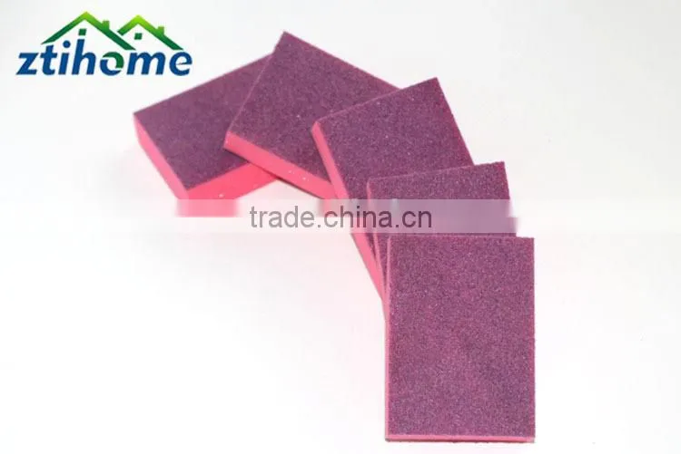 single side red color change sponge for kitchen