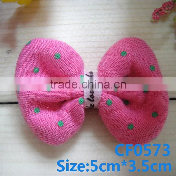 CF 0573 mini chic fuchsia knit bow ties for girls