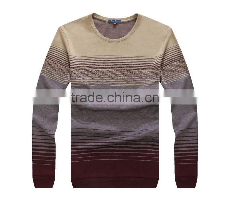 custom high quality full sleeve mens slim cotton /polyester t shirt