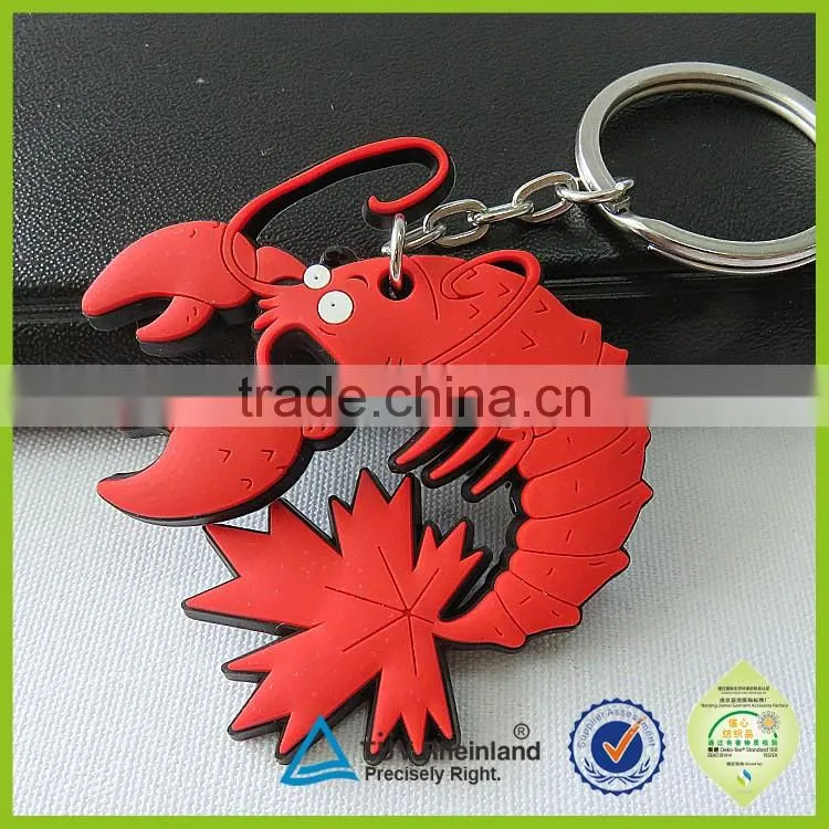 Sales promotion gift custom foaming rubber keyring