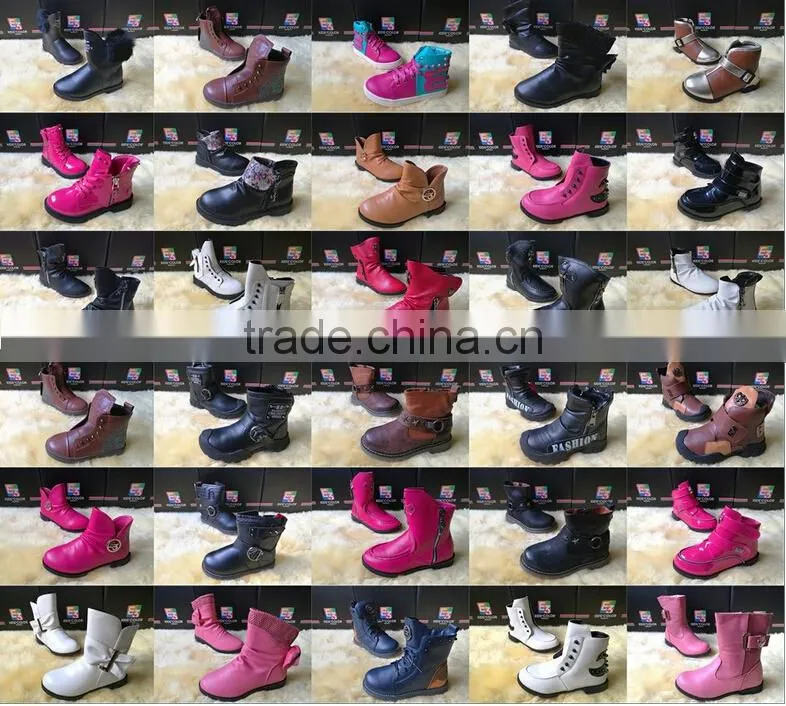 GZY Italy model fashion sole shoes kid boots wearable comfortable winter boots wholesale guangzhou 2017 stock