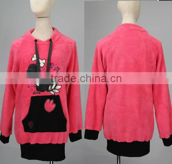 top quality made in coral velet winter cute ladies night plus size sleeping wear