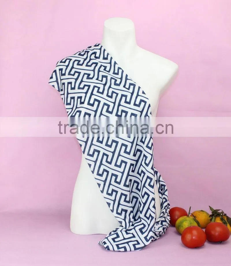 Monogram Jersey Winter Soft Fashionable Greek Key Scarf With Many Colors