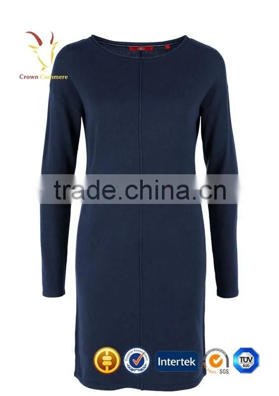 Latest Winter Wool 100 Cashmere Sweater Dress Women