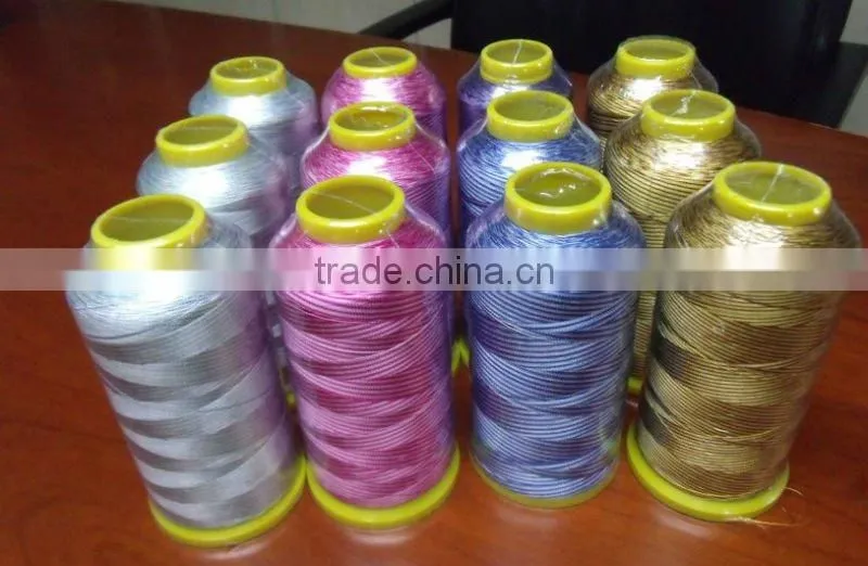 5000m/cone stock variegated color for viscose rayon embroidery thread + free shipping